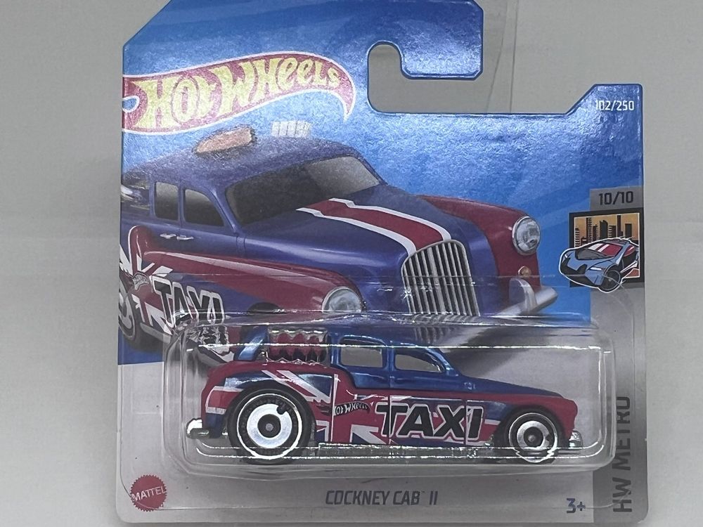 Hot Wheels Cockney Cab II Taxi színváltós kisautó 1/64 - Mattel