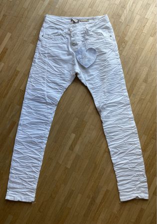 Please Jeans weiss, NEU mit Etikette, Gr XXS