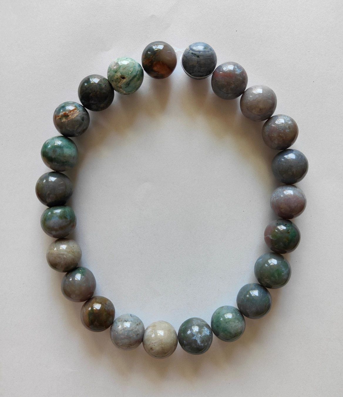 Pietre preziose: Wunderschöner Heliotrop, Beads 18mm – Nuovo e nell'imballaggio originale da Rümlang venduto da 21f 2