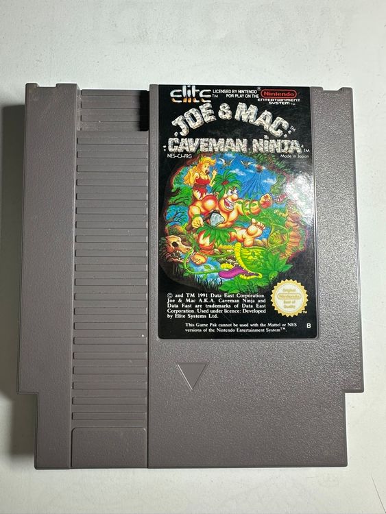 Nintendo NES – Joe & Mac: Caveman Ninja – NES-CJ-FRG – Origi (Gebraucht ...