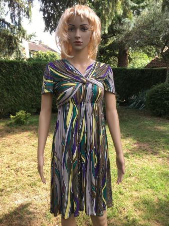 Robe d'été colorée Max Mara Studio, Italie. Taille M