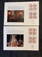 6 feuilles philatéliques Suisses coutumes bon état