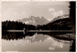 Alte AK: Lenzerheide-See mit Bergpanorama, ca. 1940, TOP