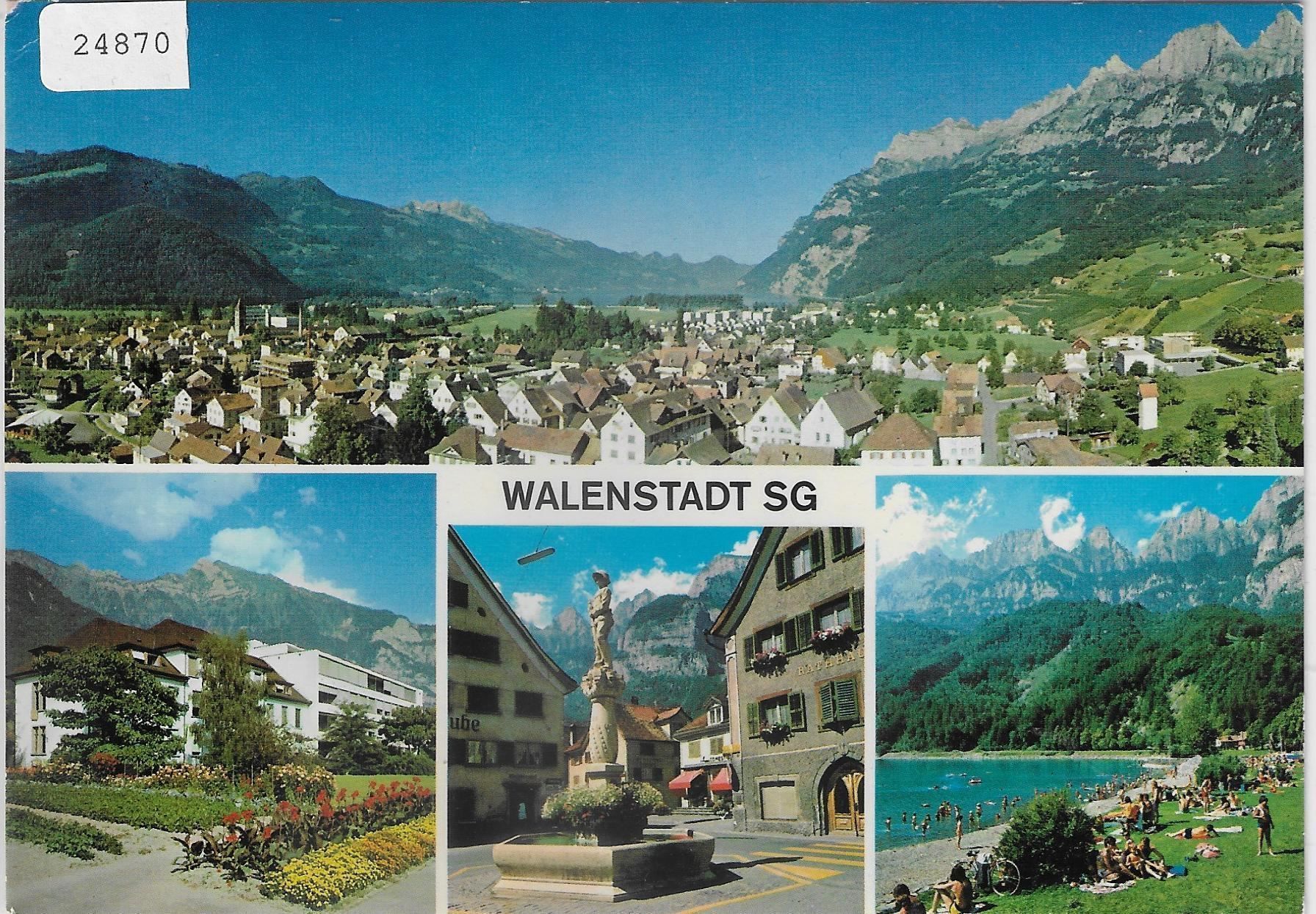 Cartoline postali: Walenstadt SG - Multiview – Antico da Ettingen venduto da Kartenplanet