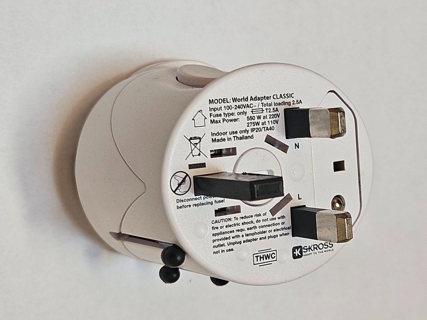 SKROSS Laufwerke & Adapter: Reisestecker SKROSS World Adapter Classic – Gebraucht aus Münchwilen AG von pel_y9jx 6
