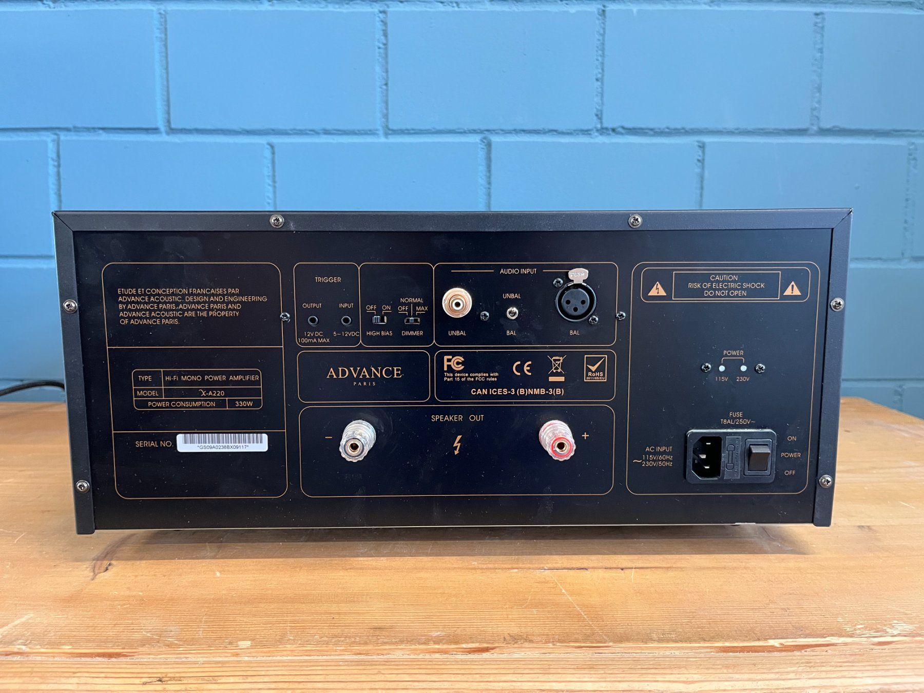 Amplificatori: Advance Paris X-A220 Mono-Endstufe – Usato da Bern venduto da BaernerBrocki 3