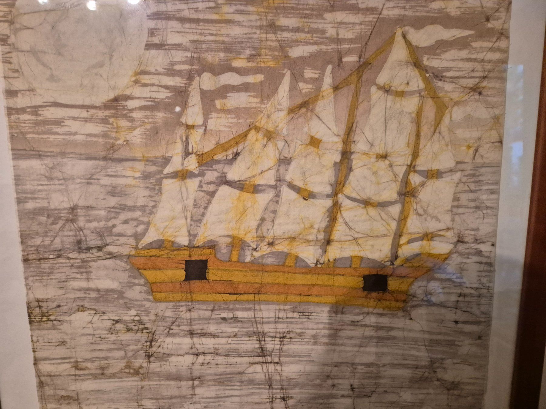 Foto & Immagini: Grosses Bild / Handarbeit / Batik auf Stoff – Usato da Zürich venduto da canteiros 4