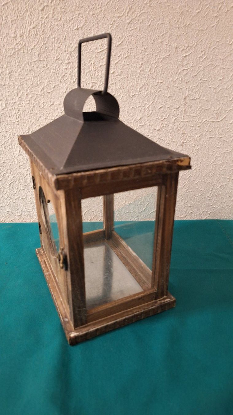 Lanterne: Laterne Holz /Metall, mit Herz – Usato da Arlesheim venduto da shopradl 1