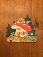 Kindergarderobe Pilzhaus aus Holz