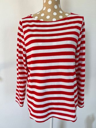 s.Oliver Damen Ringelshirt, Gr. 40 | 3/4-Arm