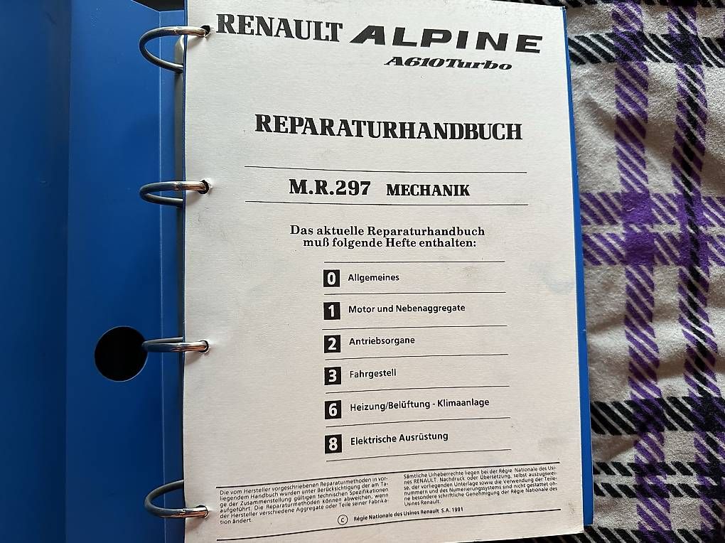 Renault Autres accessoires p. véhicule: Alpine Reparatur Handbuch – D'occasion à Buchs SG par Scaro 2