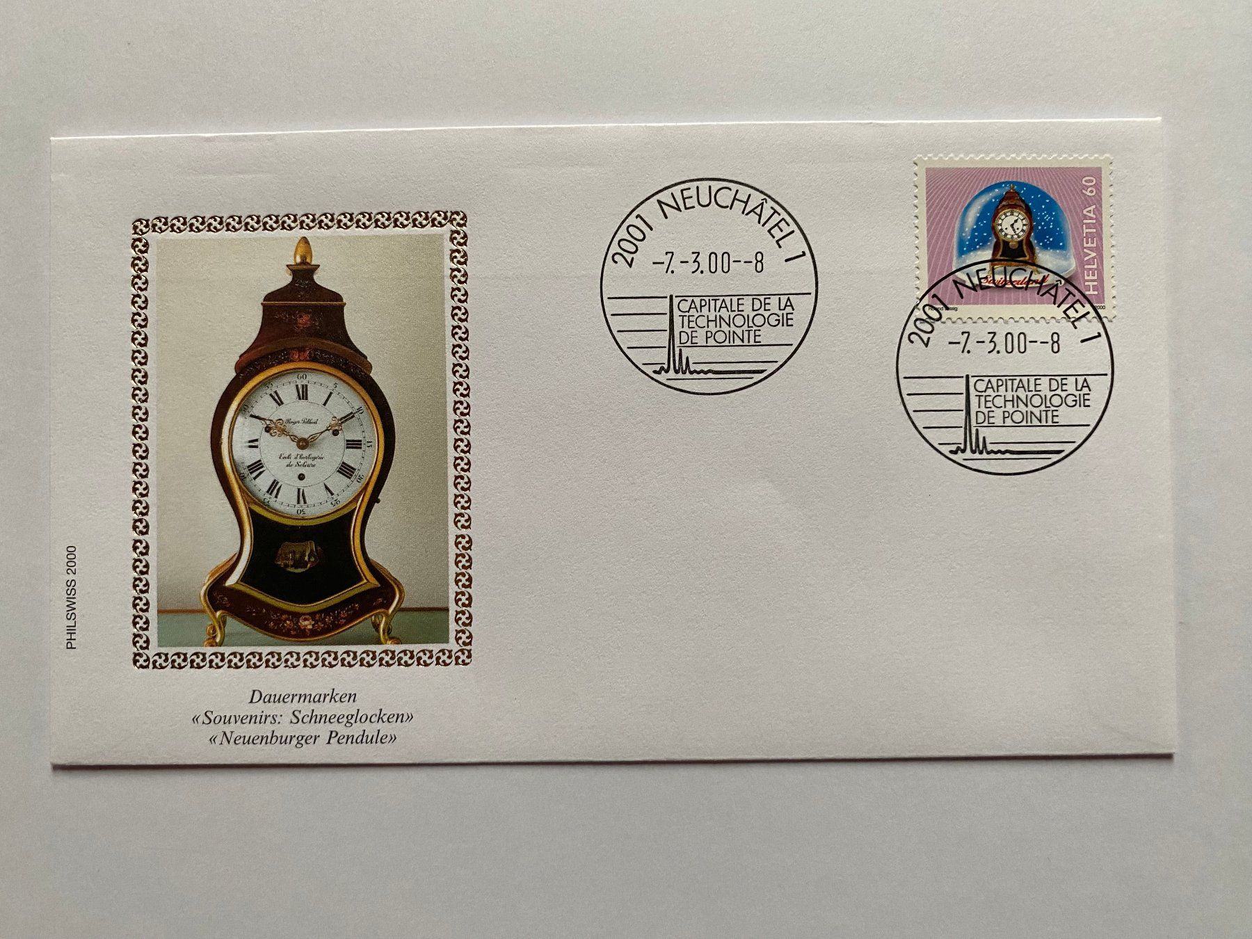 Tutti i francobolli: 4 FDC Dauermarken Souvenirs 2000 (Ortsn.) – Nuovo (secondo la descrizione) da Kirchenthurnen venduto da Scherzengel 2
