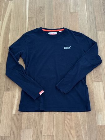 2 x Superdry Herren Longsleeve Navy & Schwarz Gr. M