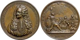 Suisse / Genève médaille bronze 1734 Ludwig Le Fort