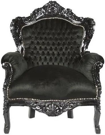 Poltrone: Schwarzer Barock Sessel, Samt, Top Zustand, Herbstdeko 52 – Usato da Wildegg venduto da Blackjack1981