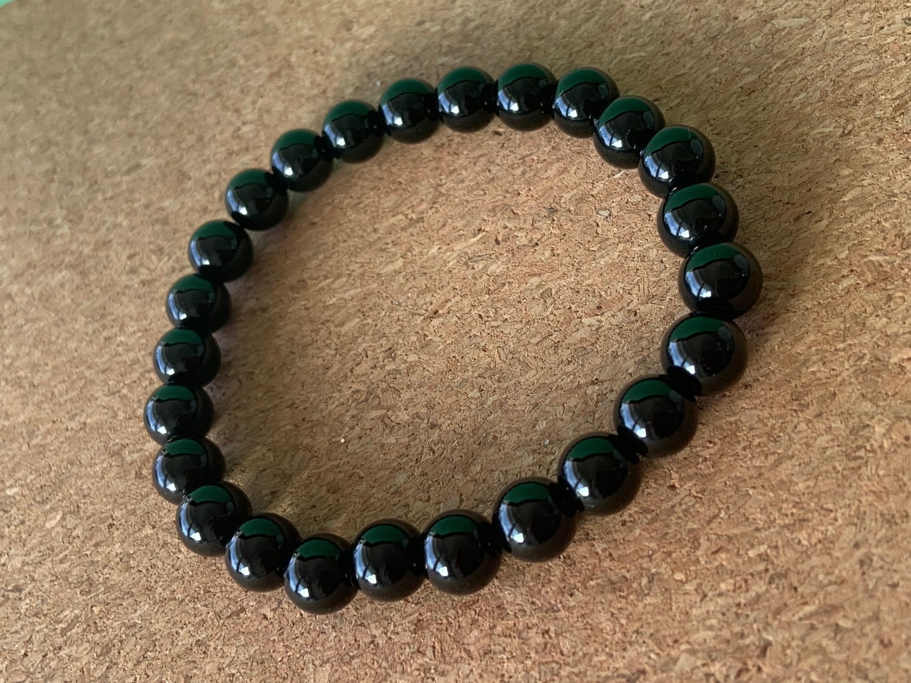 Armbänder & -reifen: Stein-Armband schwarz  (20 cm) – Neu (gemäss Beschreibung) aus Laufen von Bellebellezza 5