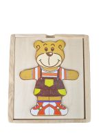 EICHHORN Ankleidepuzzle Bär aus Holz