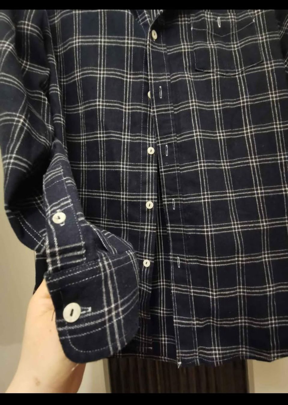 Camicie: Herren Vintage Uni Hemd Gr. L, one point direction – Usato da Dübendorf venduto da Me_sa 3