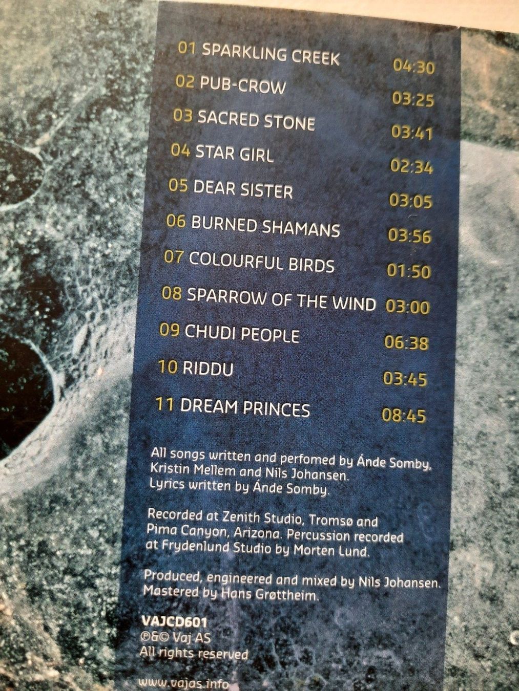 CDs: CD Vajas -- Sacred stone – D'occasion à Pully par bro_n52j 2