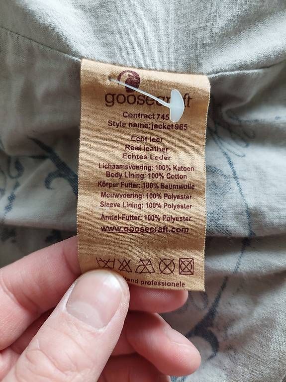Giacche: Lederjacke Goosecraft Echtleder – Usato da Goldiwil (Thun) venduto da christophk07 2