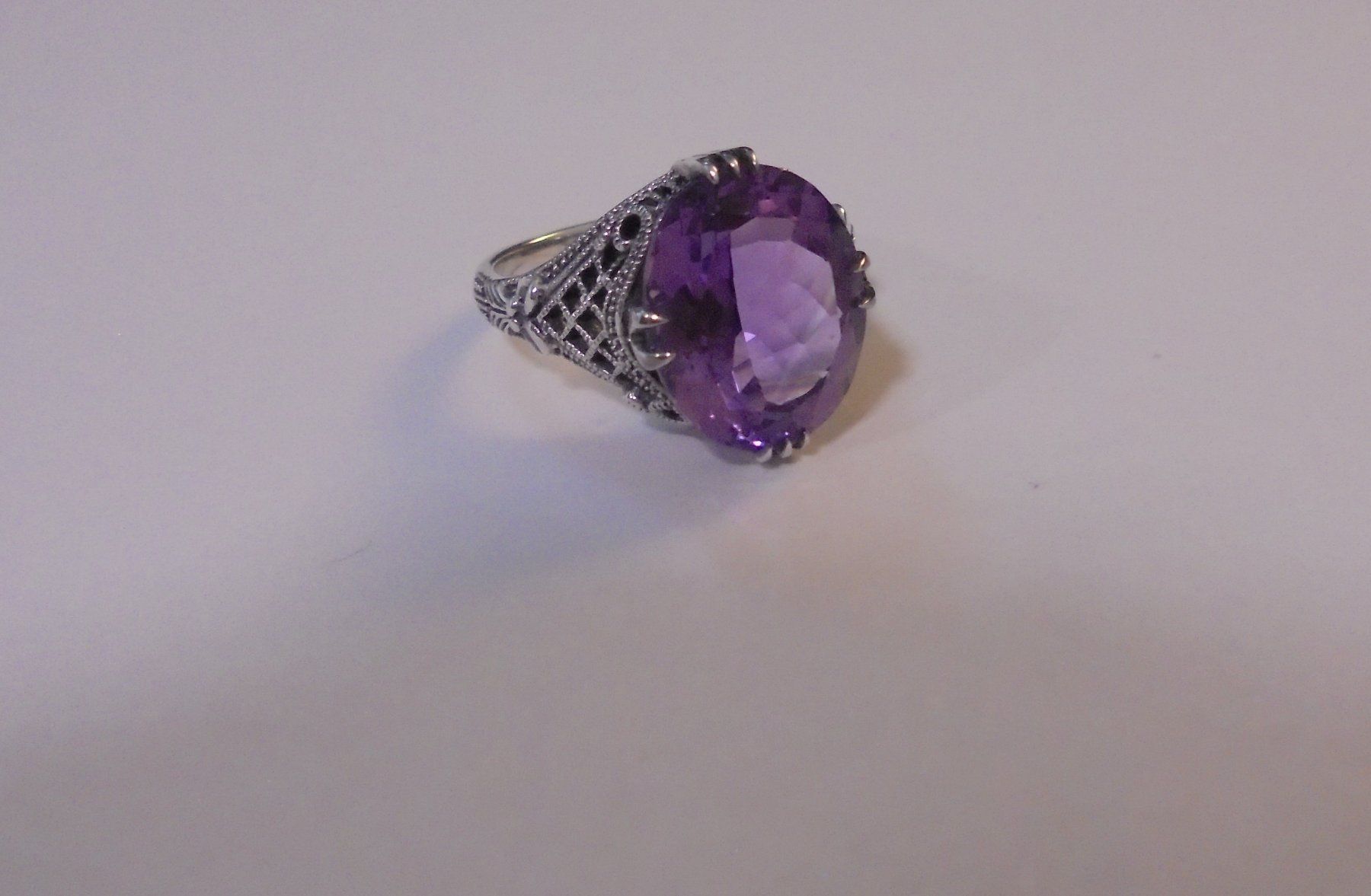Anelli: Echtschmuck: Amethyst-Silberring 925er Grösse 56/18 – Nuovo (secondo la descrizione) da Zuchwil venduto da maumauchi 4