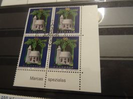 2002 Weihnachtt ET-STEMPEL VIERERBLOCK