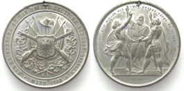 DRITTE DEUTSCHE BUNDESSCHIESSEN WIEN Medaille 1868 Zinn 45mm