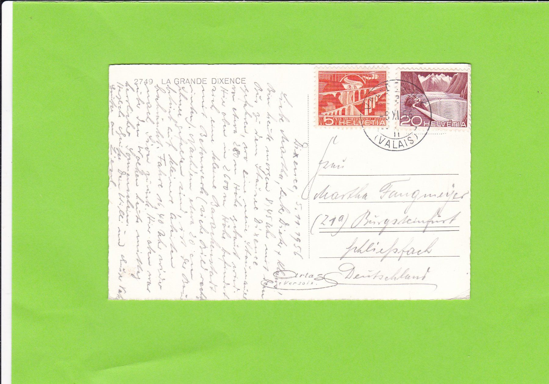 Cartoline postali: La Grande Dixence – Usato da St. Peterzell venduto da neckertal 1