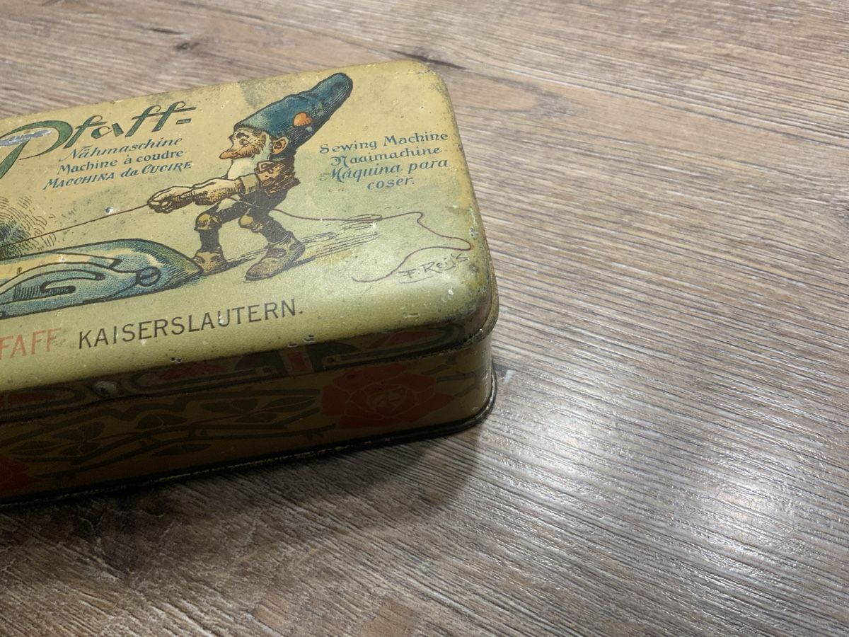 Barattoli: Pfaff Blechdose antik – Usato da Willisau venduto da Minali 2