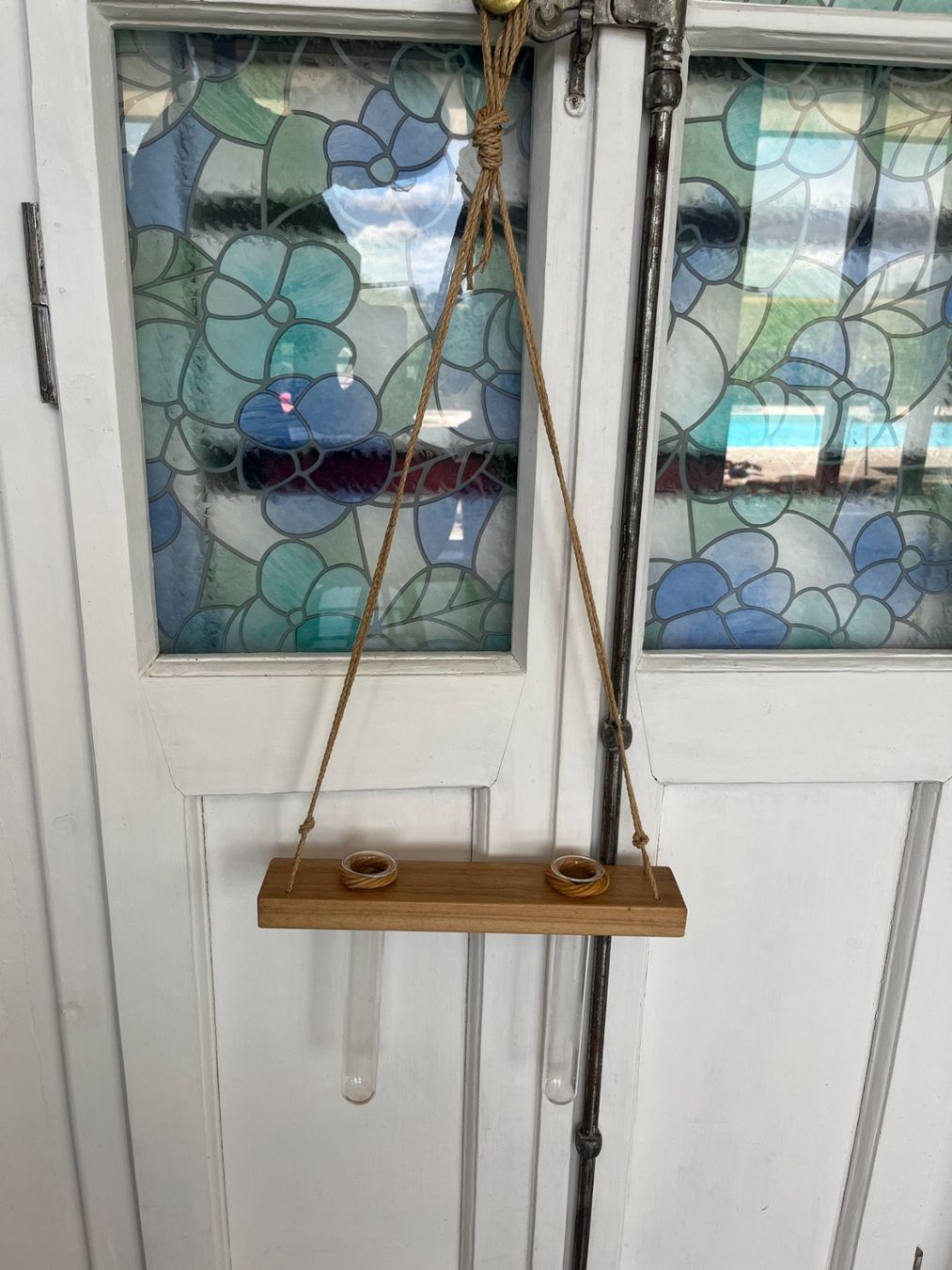 Vasi & Recipienti: Support fleurs Soliflore verre et bois – Usato da Seiry venduto da vanille08 3