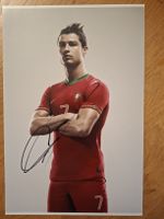 Cristiano Ronaldo A4 Foto Autogramm, persönlich gesammelt