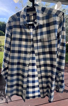 Chemise H&M bleu blanc 