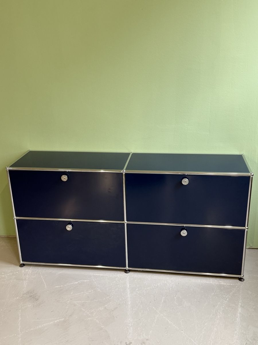 USM Cassettiere: USM Haller Sideboard stahlblau – Usato da Glattbrugg venduto da q-aderdesign