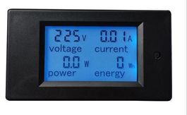 Panelmeter 230VAC Amp. Watt kWh Energie