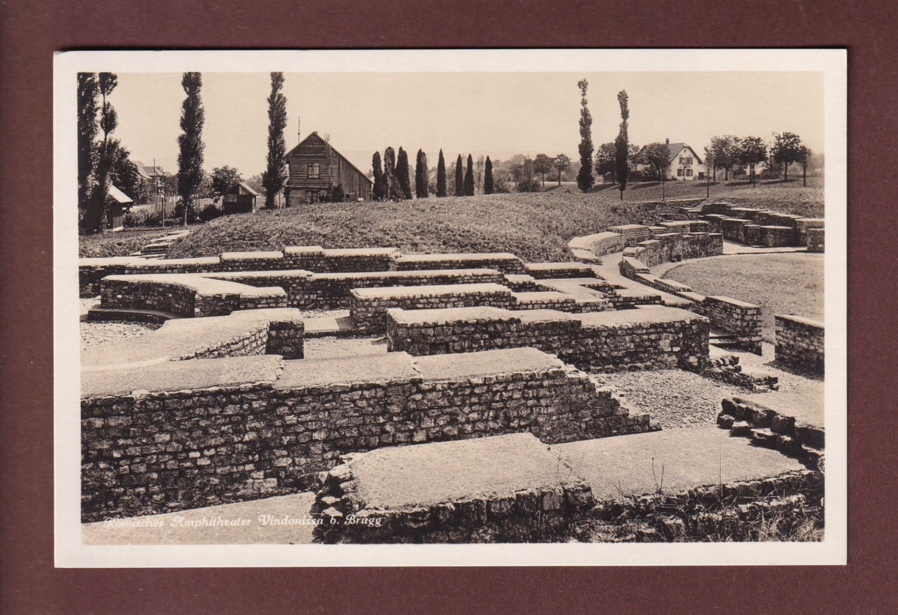 Ansichtskarten: Amphitheater VINDONISSA bei Brugg – Gebraucht aus Pully von nicecards-shop