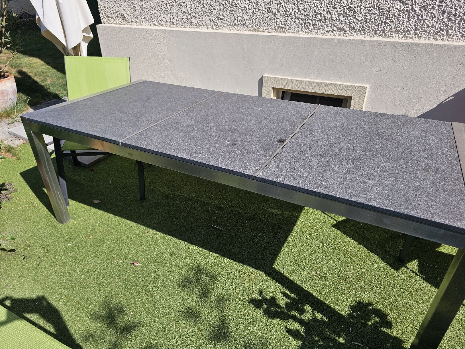 Tavoli: Gartentisch mit 3 Granitplatten 100x 220cm – Usato da Wetzikon ZH venduto da lafranzi 1