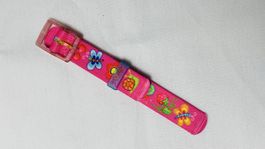 Kinderuhr Armband Pink mit Schmetterlingen Gr. S/M