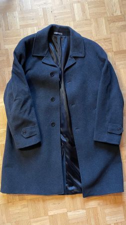 Mantel schwarz FRANCO ANCONA mit Schal & Fingerhandschuh