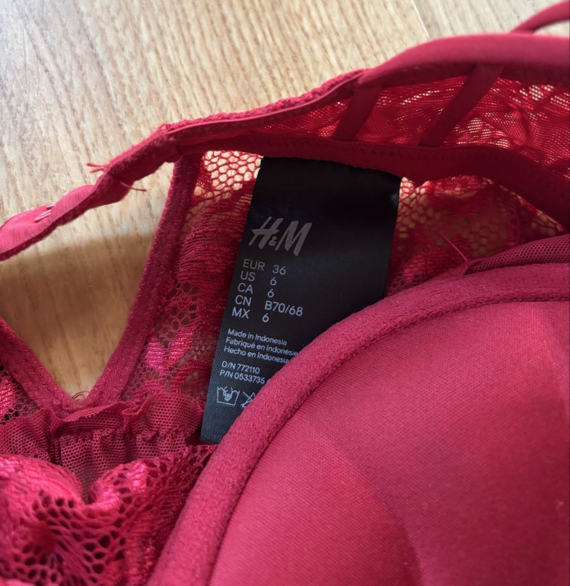 H&M Negligees & Pigiami: Rotes Nachthemd – Usato da Estavayer-le-Lac venduto da constance-esta 1