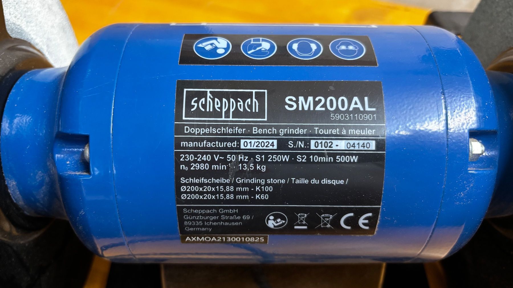 Scheppach Schleifen & Polieren: Doppel-Schleifmaschine – Gebraucht aus Hendschiken von errigo 1