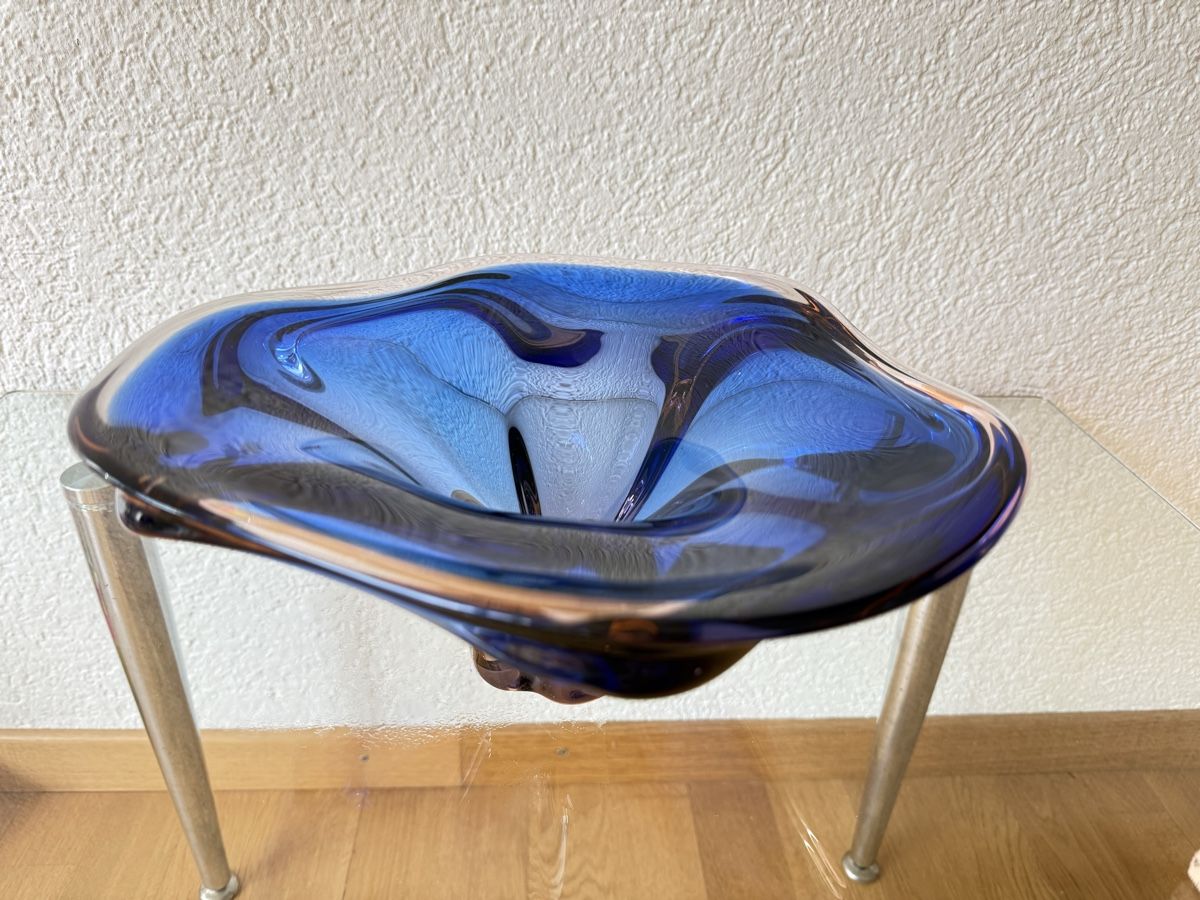 Ciotole: Glasschale blau Designobjekt Glaskunst – Usato da Bern venduto da Delamer 6