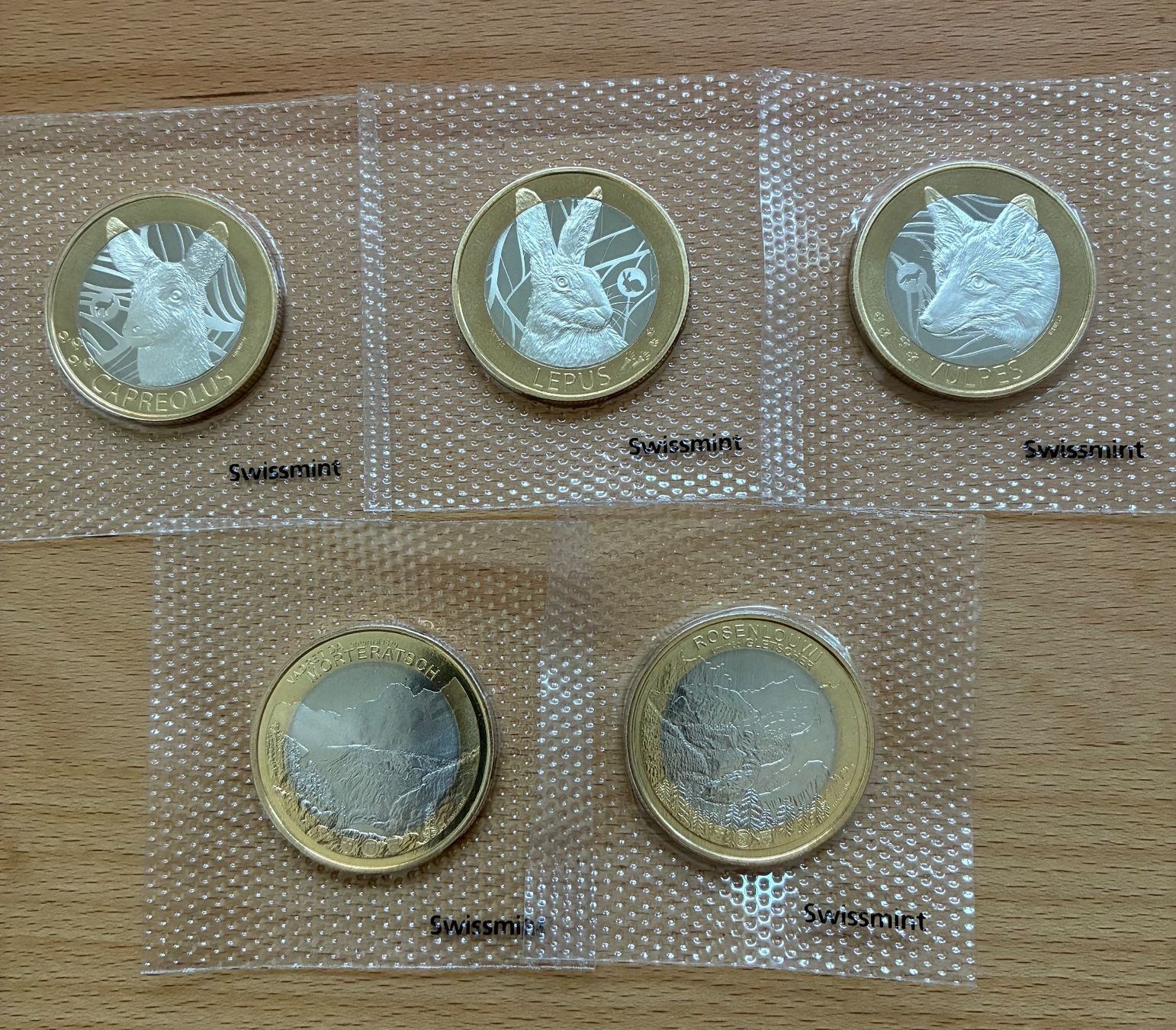 Tutti le monete: 5 x 10 Franken 2019 - 2023 Originalverpackt – Usato da Roggliswil venduto da batho22