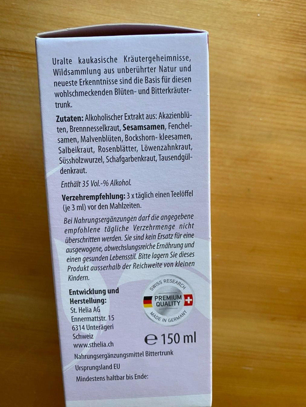 Cibi & Specialità: BITTER TRINK-NAHRUNGSERGÄNZUNG – Usato da Meienried venduto da ManuelaBoutique 5