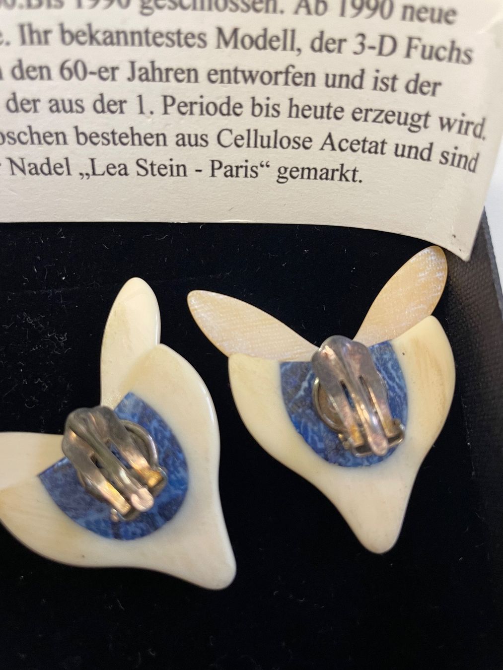 Orecchini pendenti & Orecchini a lobo: Lea Stein Paris Ohrclips – Nuovo (secondo la descrizione) da Zürich venduto da Pudelkerne 1