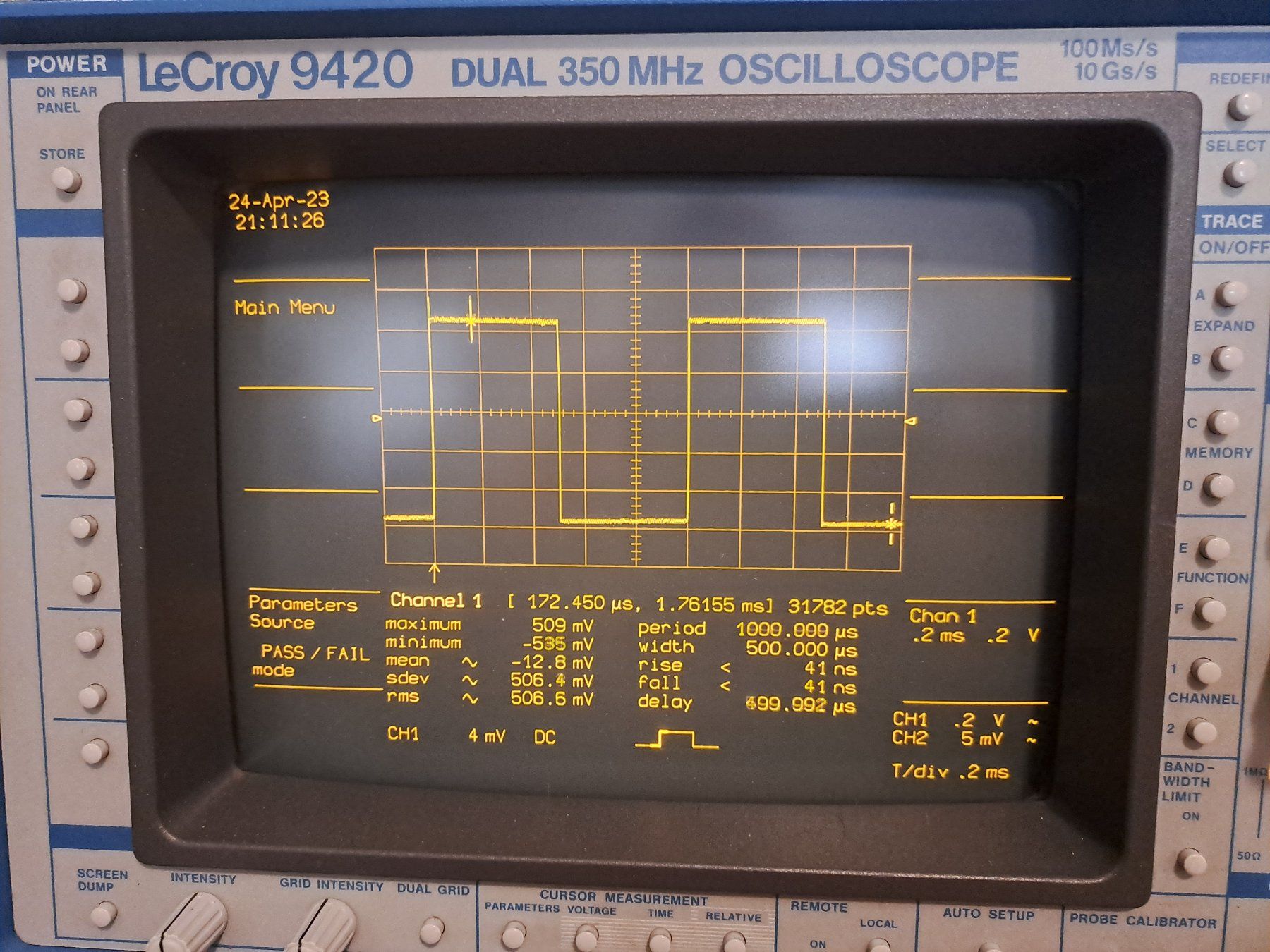 Messen: LeCroy 9420 Dual 350MHz Oscilloscope – Gebraucht aus Rieden AG von  4