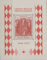 Croix-Rouge Monegasque 5,00 Monaco 1948-1973