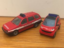 Herpa VW Golf Variant & Busch Smart Feuerwehr