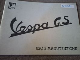 Vespa GS oldtimer scooter uso e manutenzione reproduction 