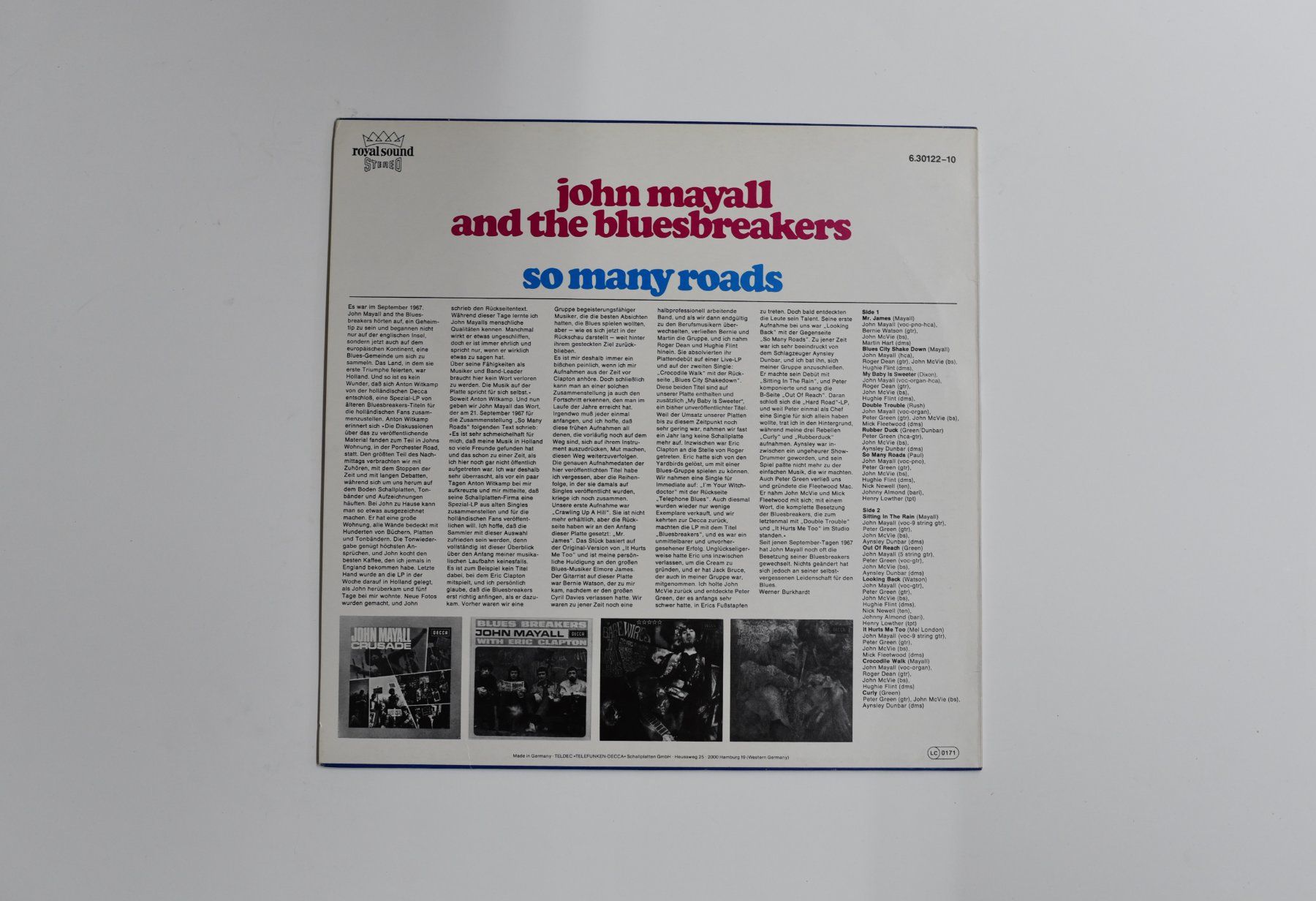 Dischi in vinile: Schallplatte John Mayall And The Bluesbreakers So Many Roads – Usato da Glis venduto da AtelierManus 1