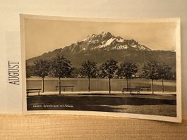 AK von Luzern  Sittelerquai & Pilatus 